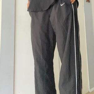 Black Nike swishy sweats